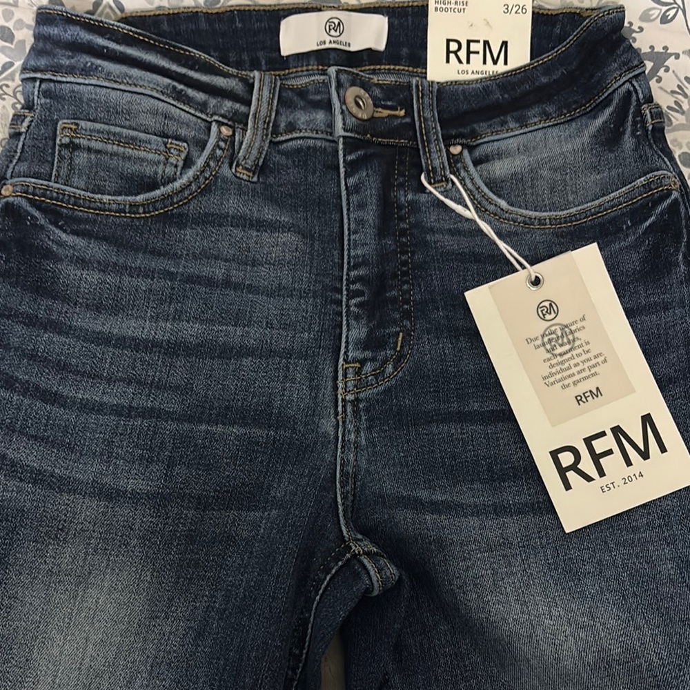 Zara Dark Blue Boot Cut Jeans